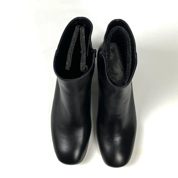 Donald Pliner Cindee Black Leather/Python Print Ankle Boot 7.5 & 8 - Picture 5 of 10